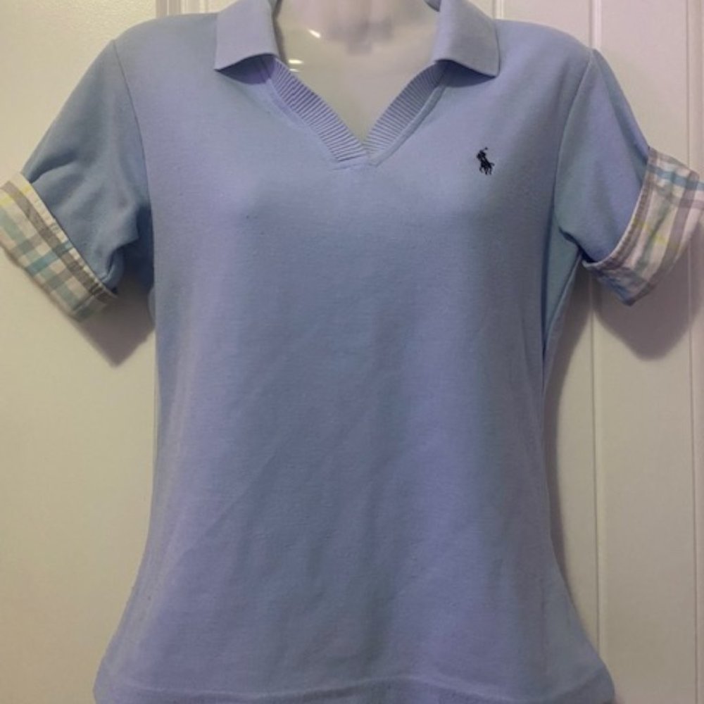 Baby Blue Polo By Ralph Lauren Shirt Size L